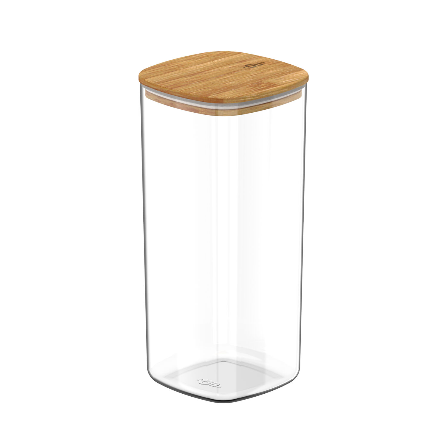 Contenedor Herm&eacute;tico Con Tapa Bamb&uacute; Keep 1,5 Lt Transparente Ou image number 0.0