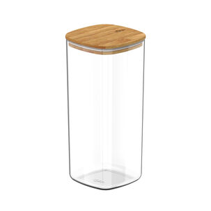 Contenedor Hermético Con Tapa Bambú Keep 1,5 Lt Transparente Ou