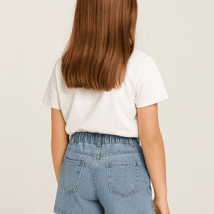 Falda Cargo Niña Con Bolsillos Moda Infantil 2025