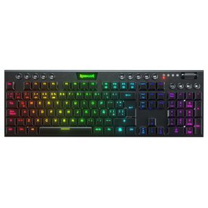 Teclado Gamer Redragon Horus Negro Inalambrico K618rgb