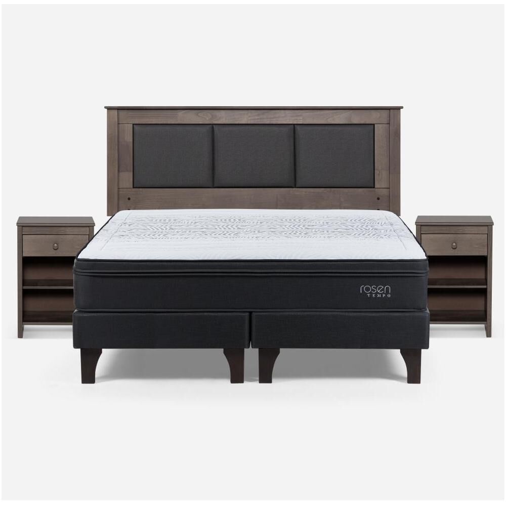 Cama Europea Rosen Tempo / King / Base Dividida + Set De Maderas image number 0.0