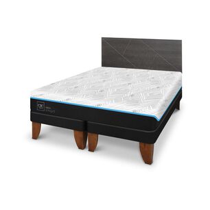 Cama Europea Cic Green Infinity / King / Base Dividida + Respaldo