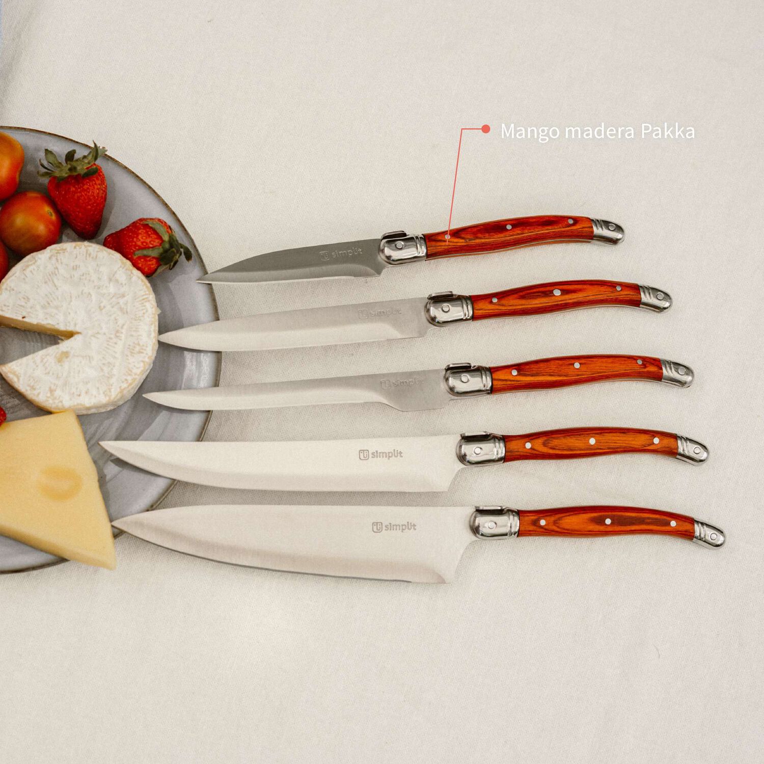 Set Cuchillos 5 Pcs Marsella Acero Inoxidable Simplit image number 4.0