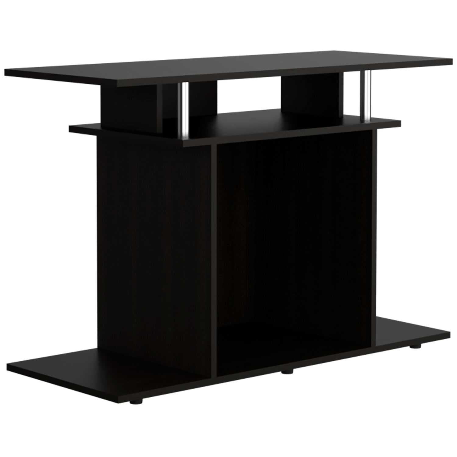 Rack Tv 40" Con Varias Repisas Fm-028w - Negro image number 0.0