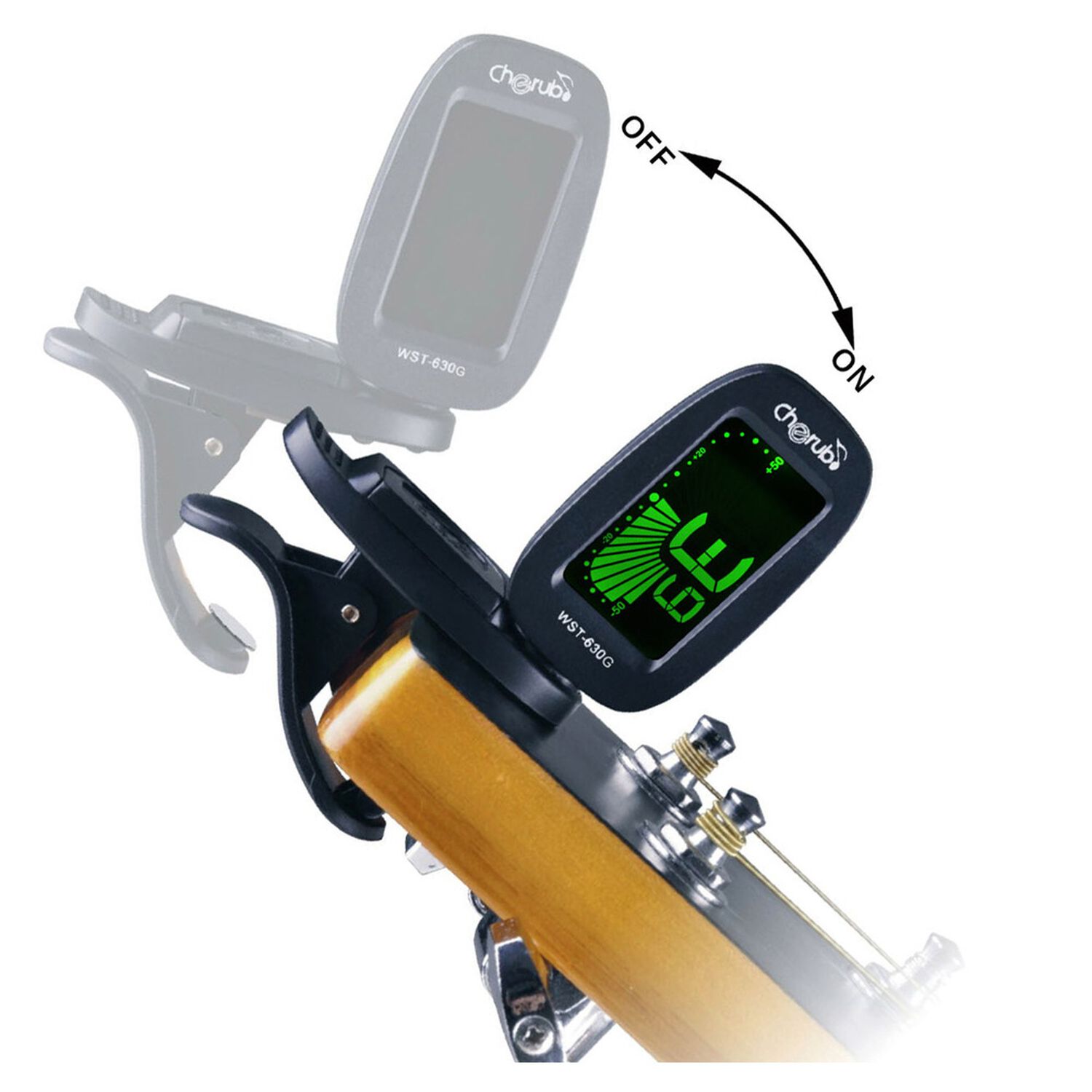 Afinador Para Guitarra Cherub Wst-630g image number 1.0