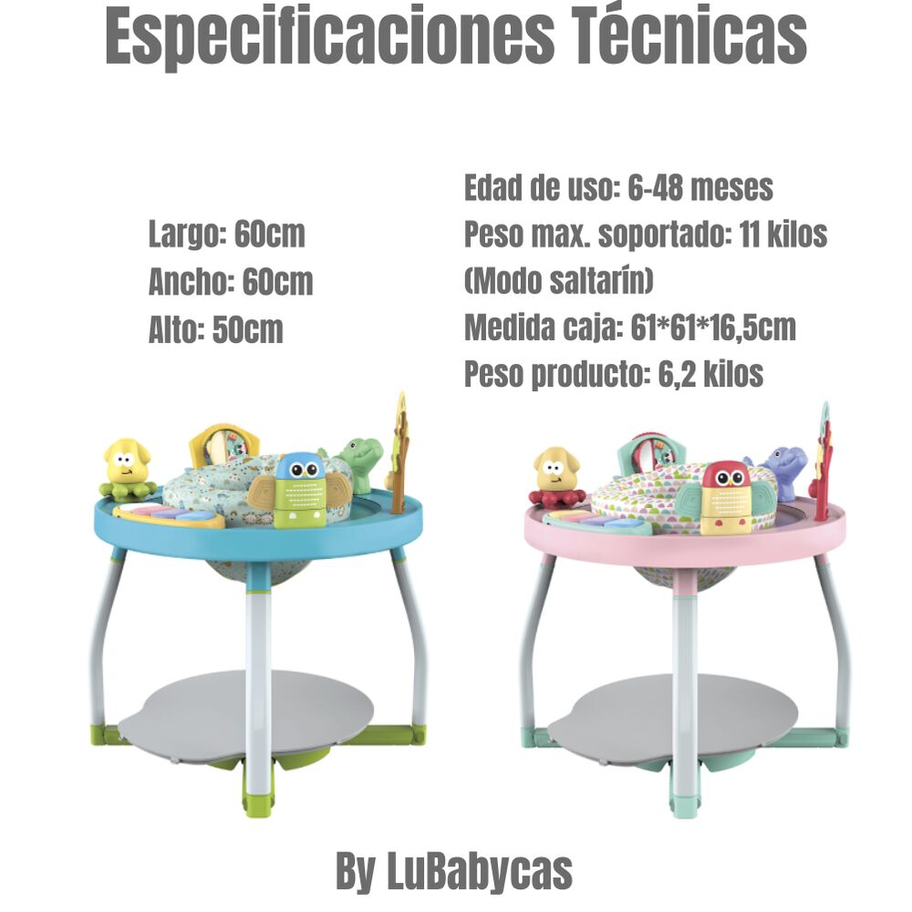 Saltarin 5 En 1 Centro De Actividades Azul Lubabycas image number 2.0