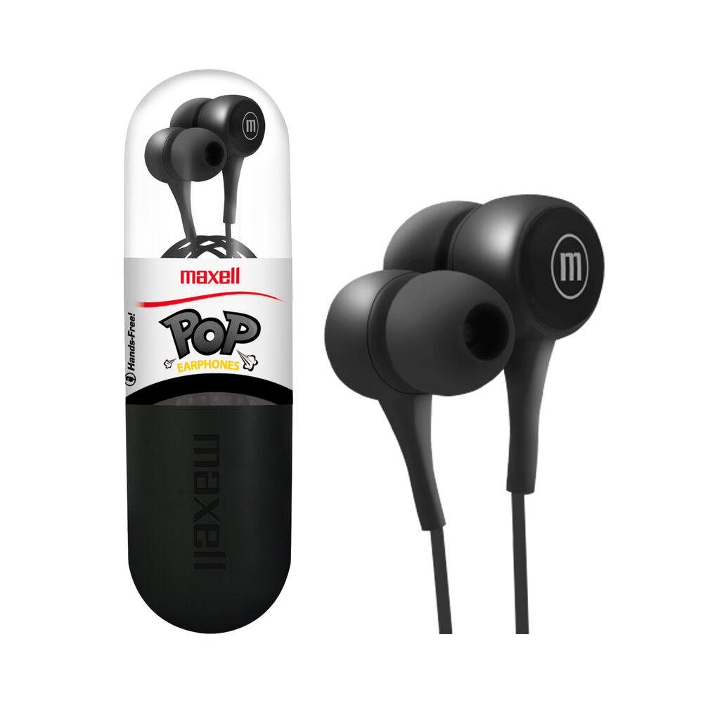 Audifonos Maxell Pop In-ear 3.5mm Manos Libres Anti-enredos image number 0.0