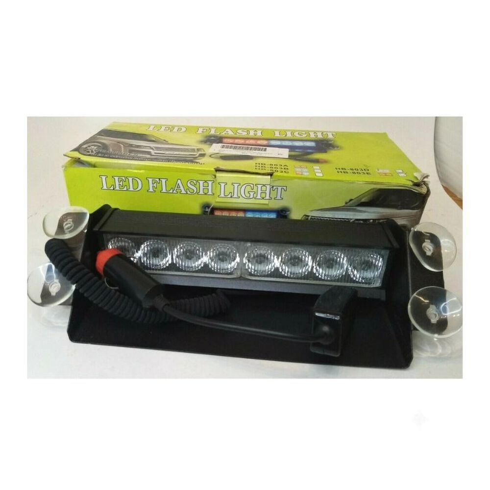 Faro Led Estroboscopico Escolta Emergencia Auto 12v 803 image number 2.0