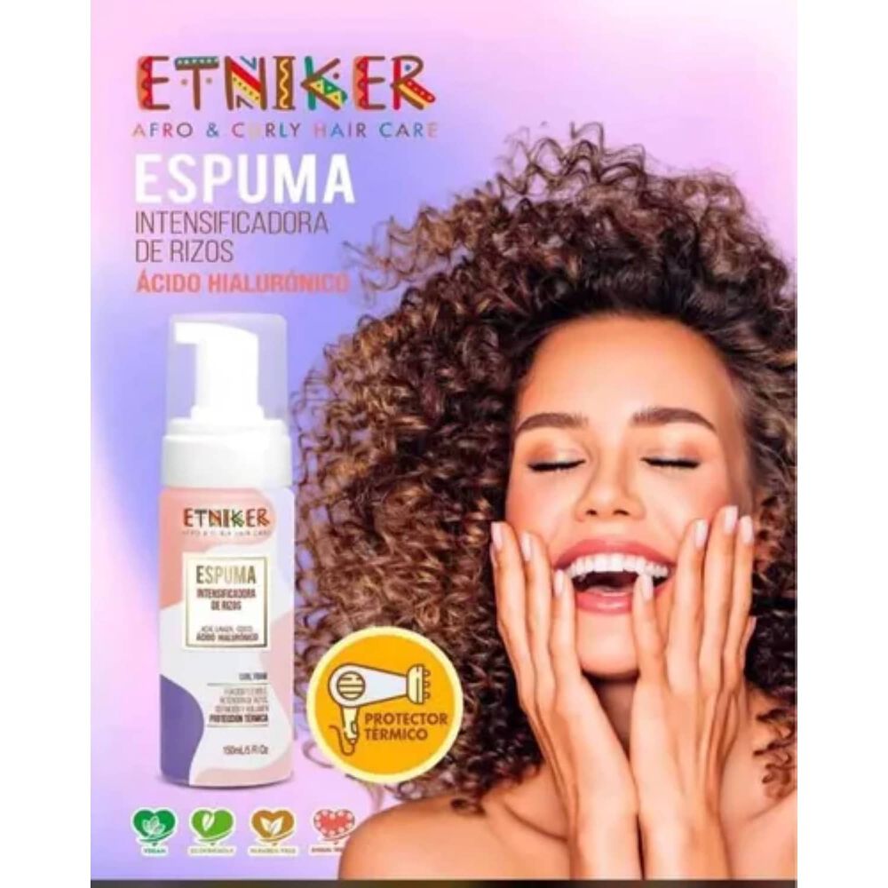 Espuma Intensificadora De Rizos Etniker 150 Ml image number 4.0