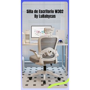 Silla De Escritorio Apoya Cabeza Negra W302 By Lubabycas