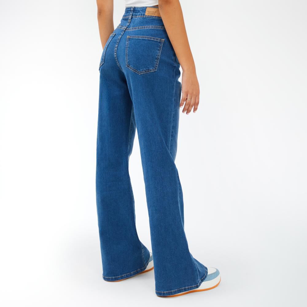 Jeans Tiro Alto Flare Mujer Freedom image number 3.0