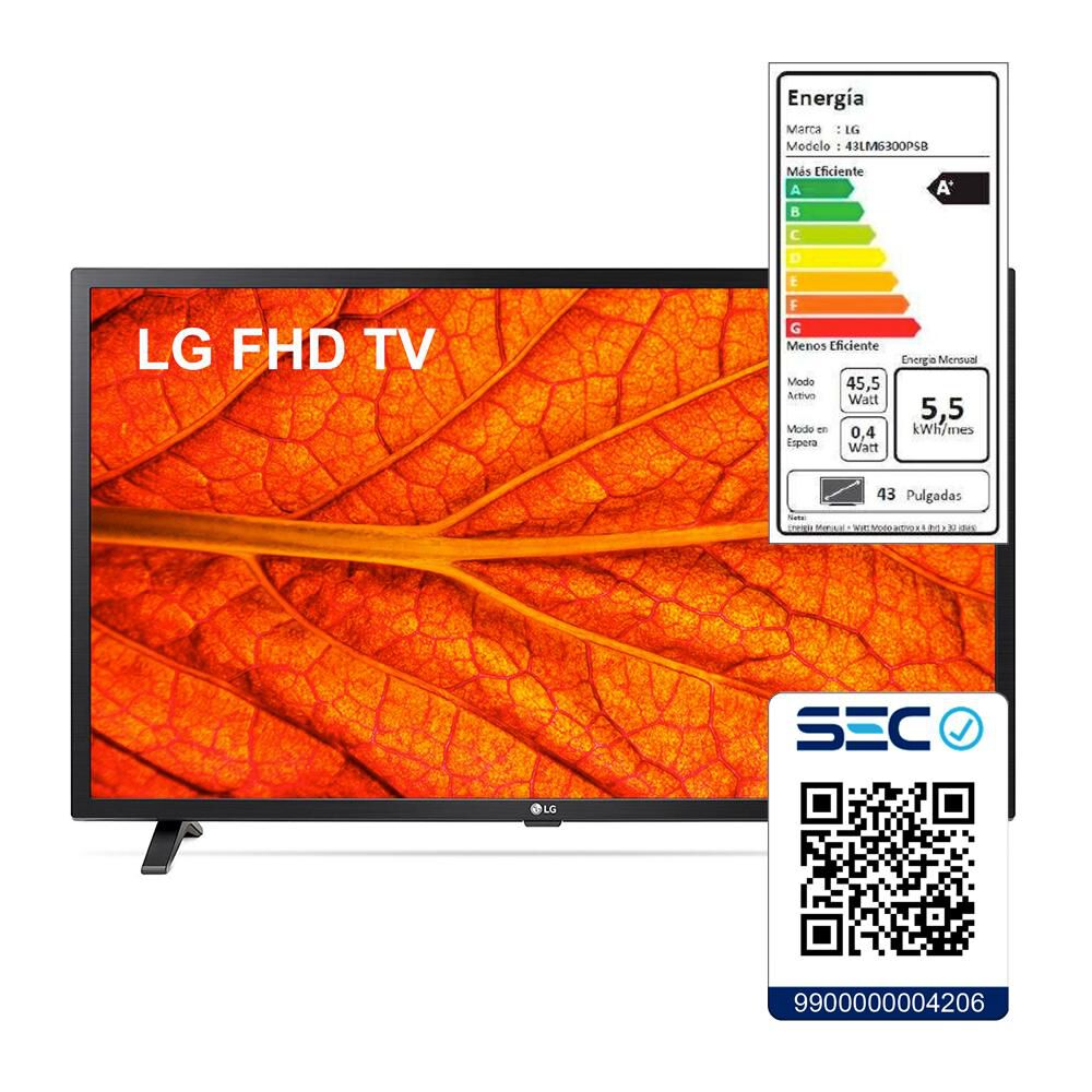 Led 43" LG 43LM6370PSB / Full HD / Smart TV