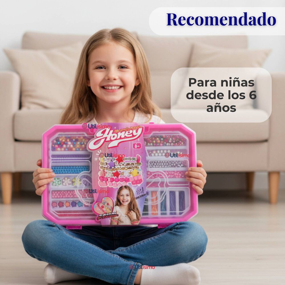 Set De Mostacillas Juguete Para Armar Crear Pulseras Y Collares image number 3.0