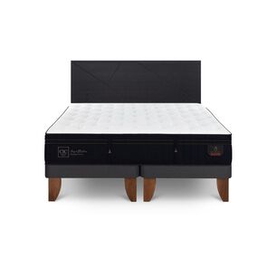 Cama Europea Cic Linea Premium / 2 Plazas / Base Dividida + Respaldo