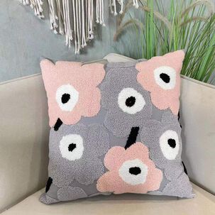 Set De 2 Cojines Bordados De Flor