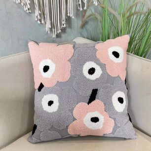 Set De 2 Cojines Bordados De Flor
