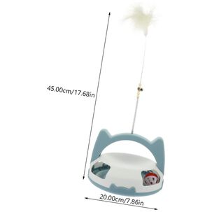 Juguete Interactivo Para Gatos Mascotas Varita Teaser Con Pelotas