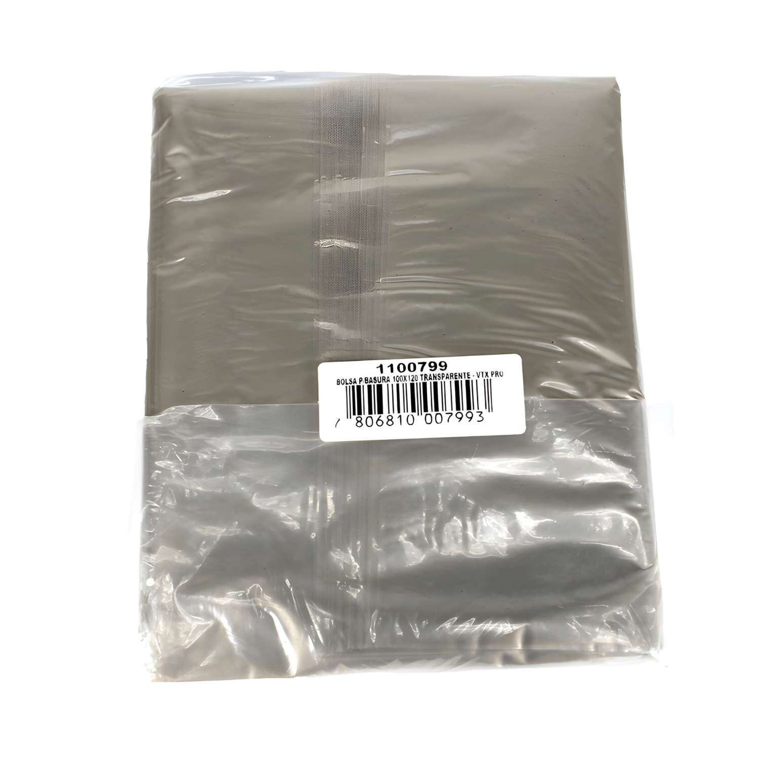 Bolsas Para Basura Transparente 100x120 10un - Virutex Pro image number 0.0