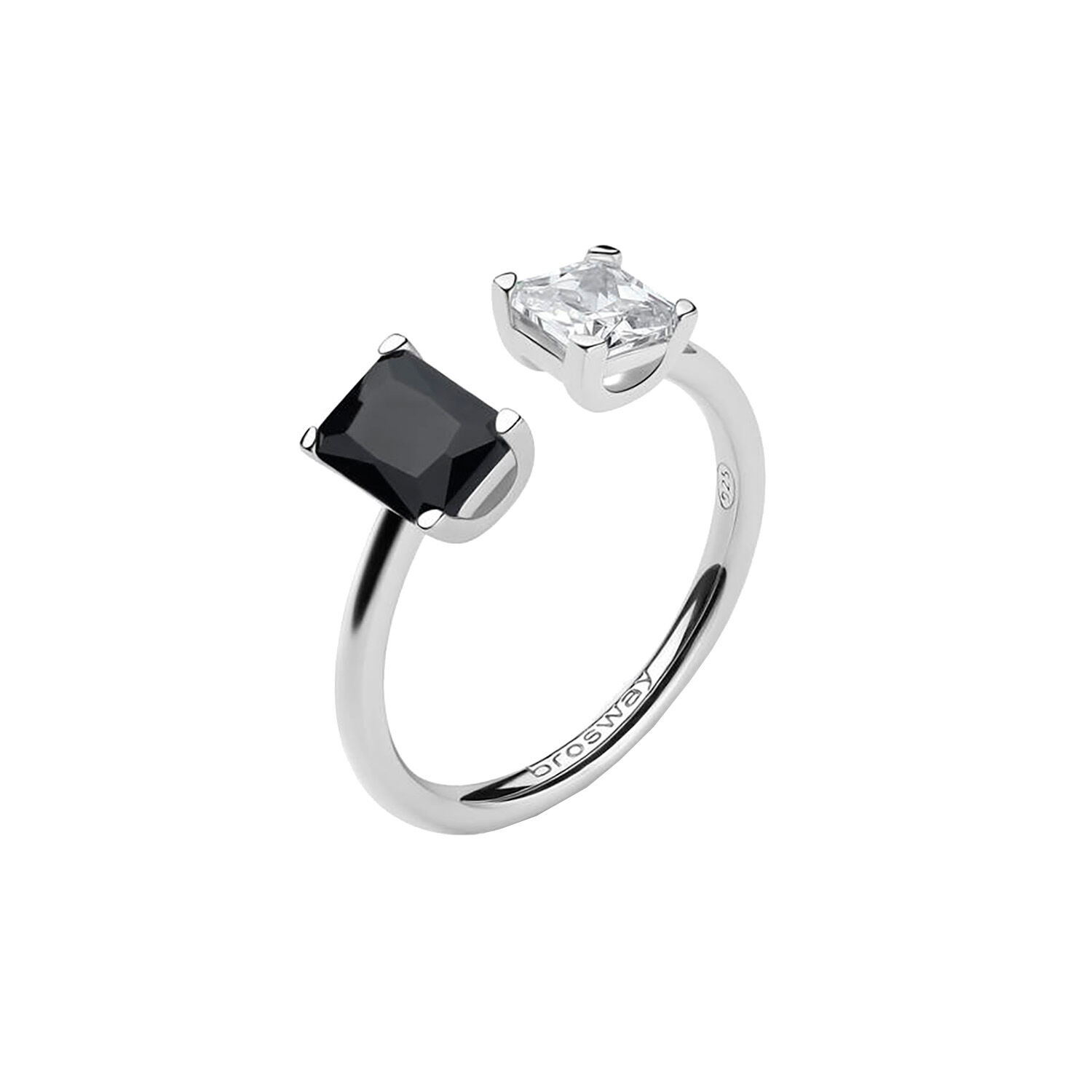 Anillo Brosway Fmb10b Negro Mujer image number 0.0