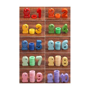 Juguete Did&aacute;ctico Madera Montessori Conteo Preesco