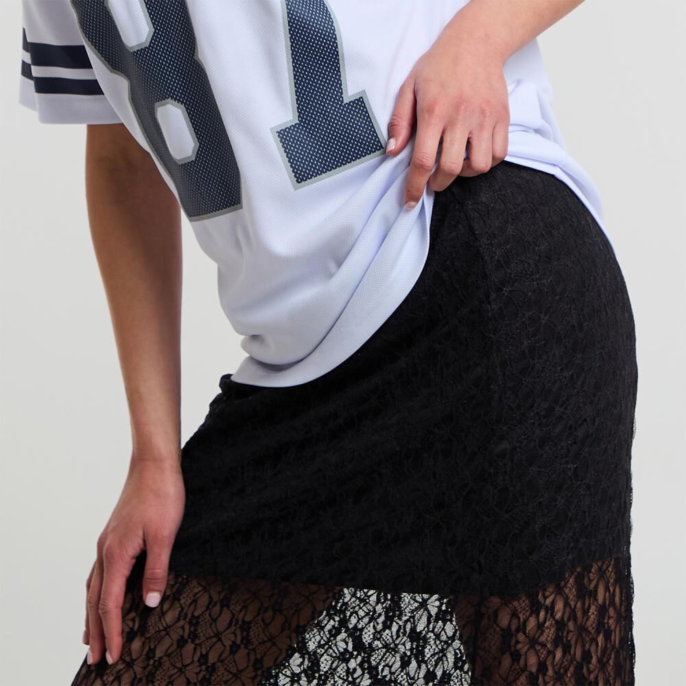 Falda Larga Encaje Tiro Medio Mujer Rolly Go image number 2.0