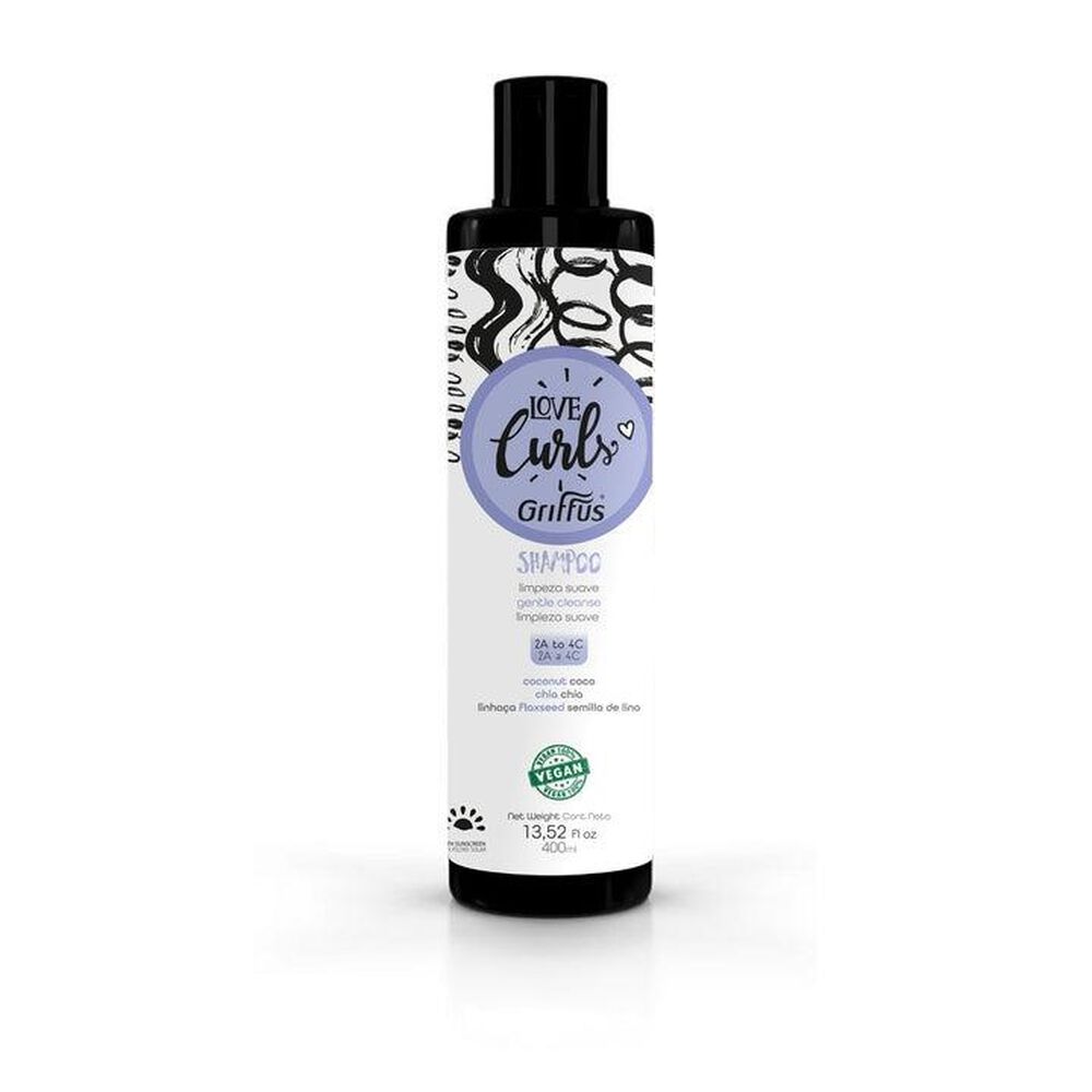Shampoo Amo Cachos 400ml Griffus image number 1.0