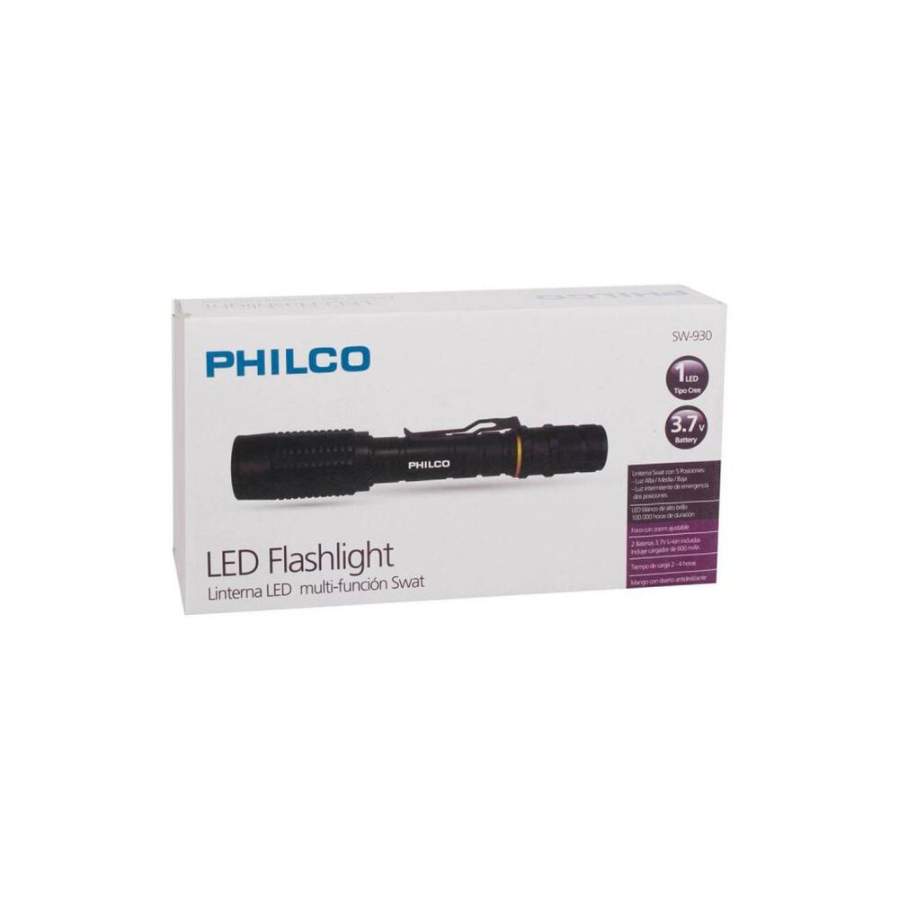 Linterna Swat Recargable 5 Modos De Iluminacion Sw-930 image number 3.0