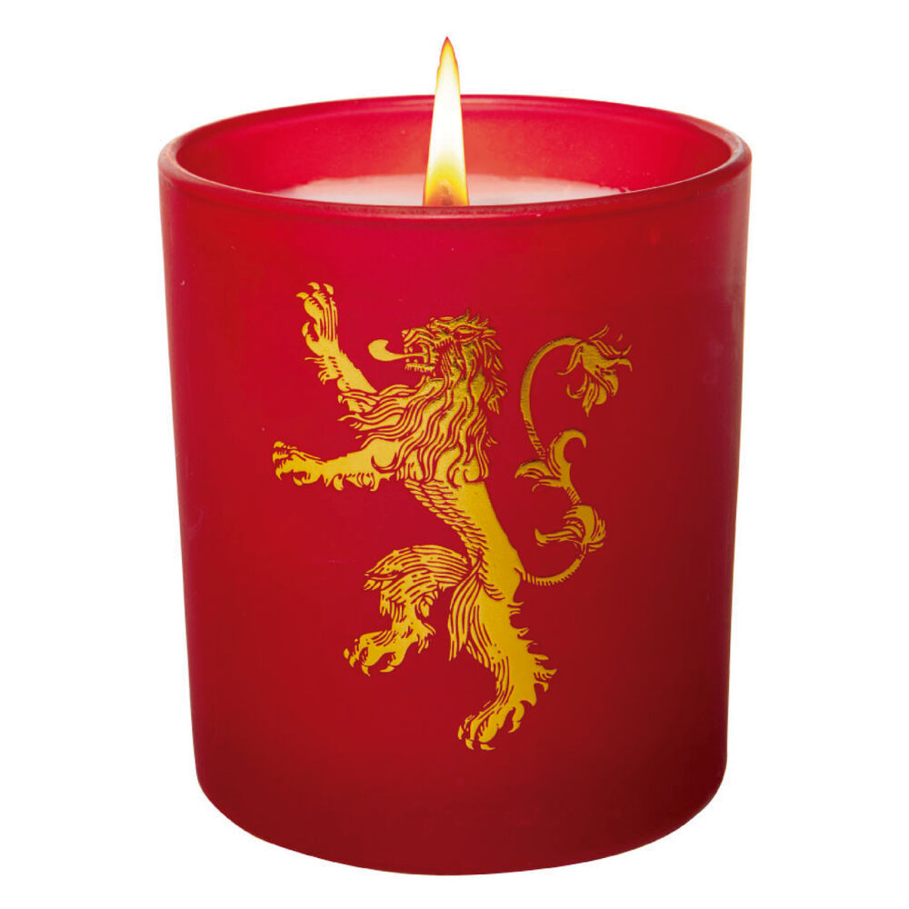 Game Of Thrones: House Lannister Vaso Y Vela Juego De Tro image number 1.0