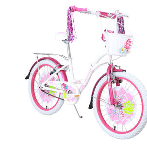 Bicicleta Totem Infantil Aro 20 Pretty Girl Color Blanco