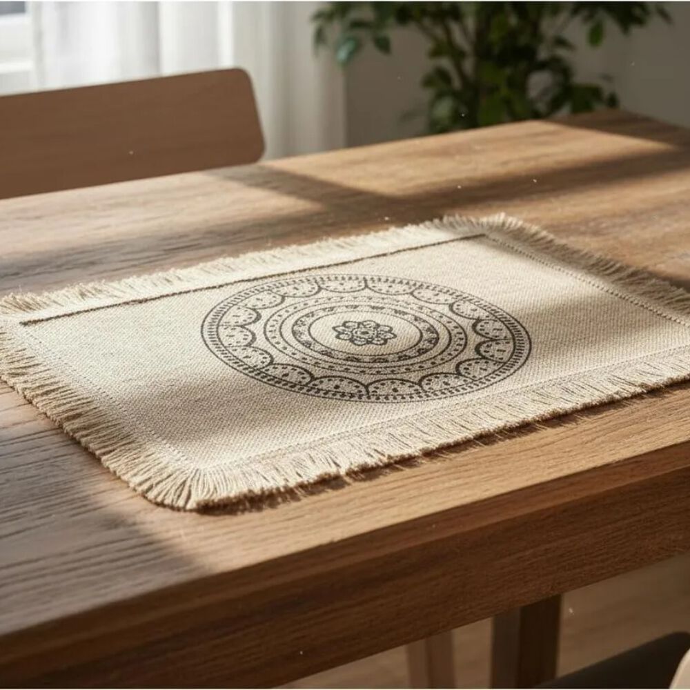 Set De 6 Individuales Yute - M&aacute;ndala image number 3.0