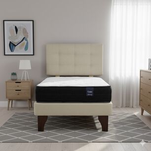 Cama Europea 1.5 Plaza 190 Respaldo Ginebra