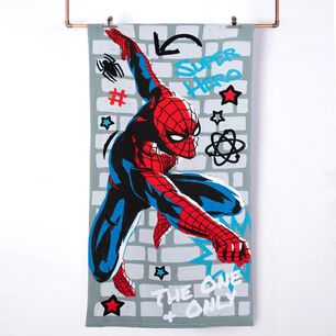Toalla Playa C/bolso 70x140+33x42 Spiderman Only