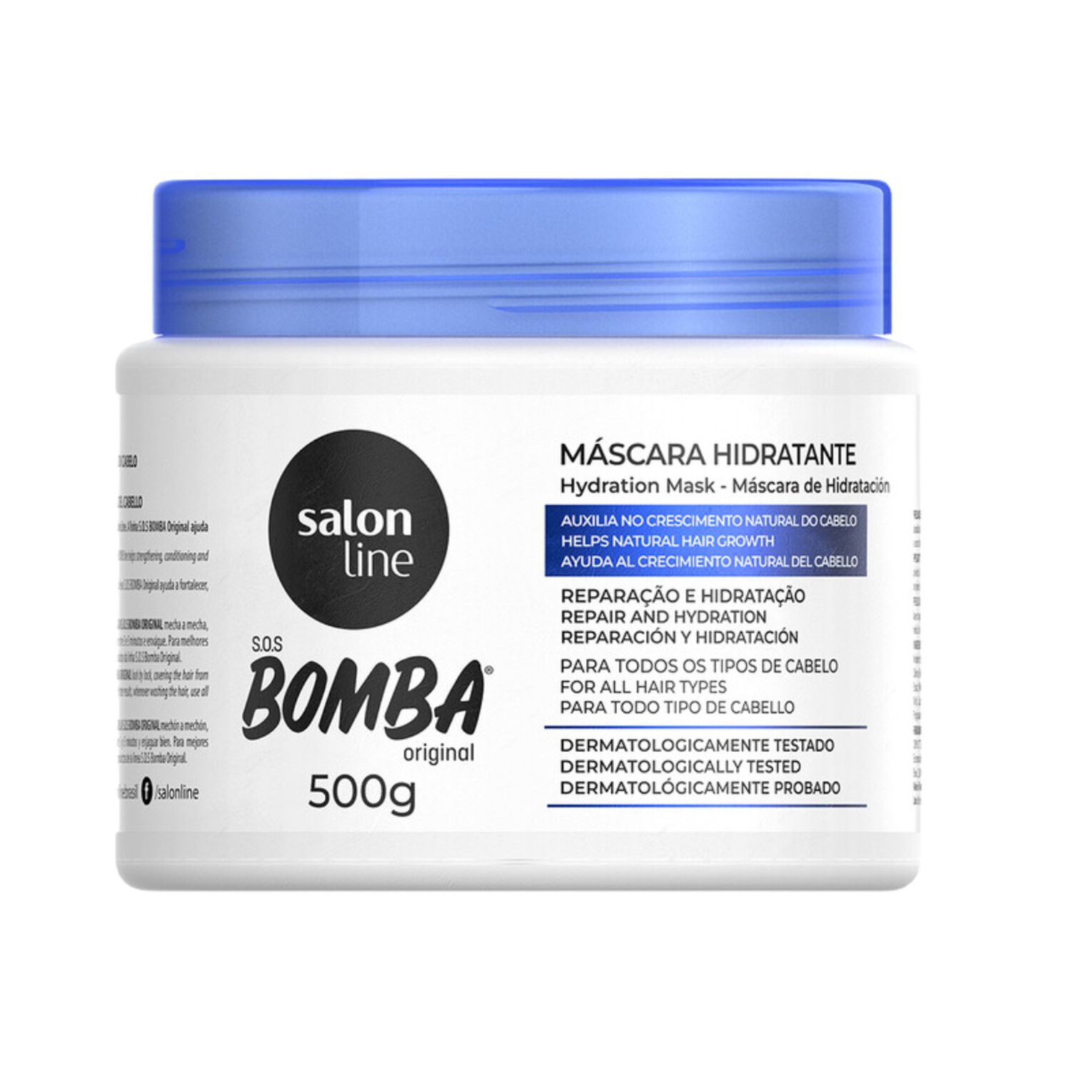 Mascara Sos Bomba Original Crescimento De 500gr Salon Line image number 1.0
