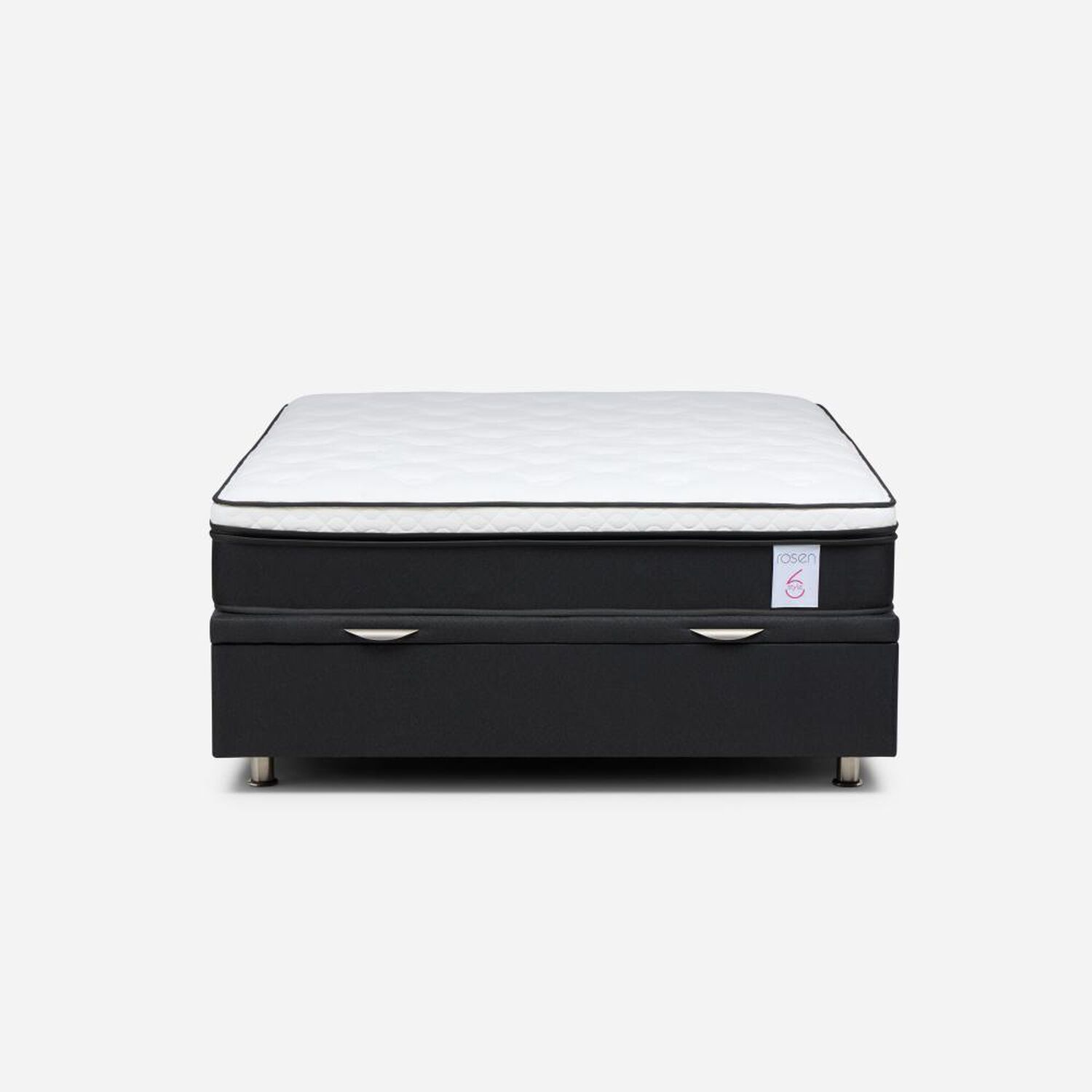 Cama Ba&uacute;l Rosen New Style 6 / 2 Plazas / Base Normal image number 0.0