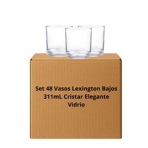 Set 48 Vasos Lexington Bajos 311ml Cristar Elegante Vidrio