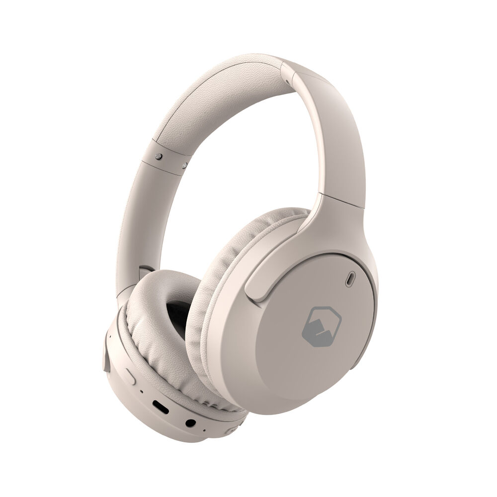 Audifonos Bluetooth Inalambricos Over Ear Wavepro Cream image number 0.0