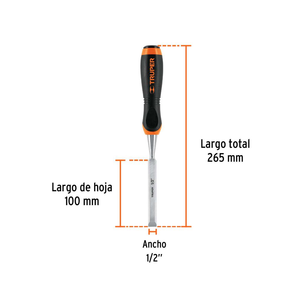 Formón Mango Confort Grip 1/2" - Truper image number 2.0