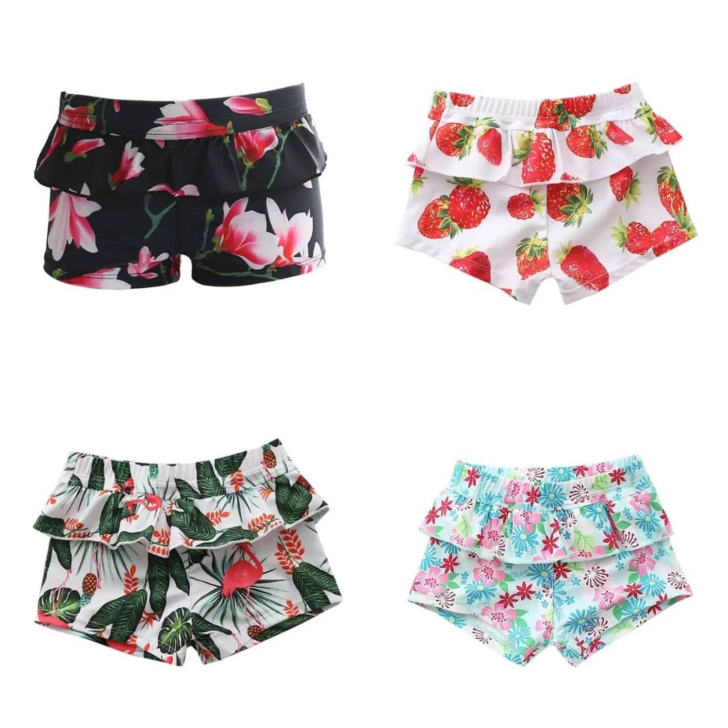 Shorts De Ba&ntilde;o Con Vuelos Para Ni&ntilde;a Jump Kids Surtido image number 1.0