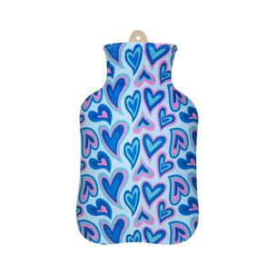 Guatero Thermicachile 1lt Corazones Fondo Celeste