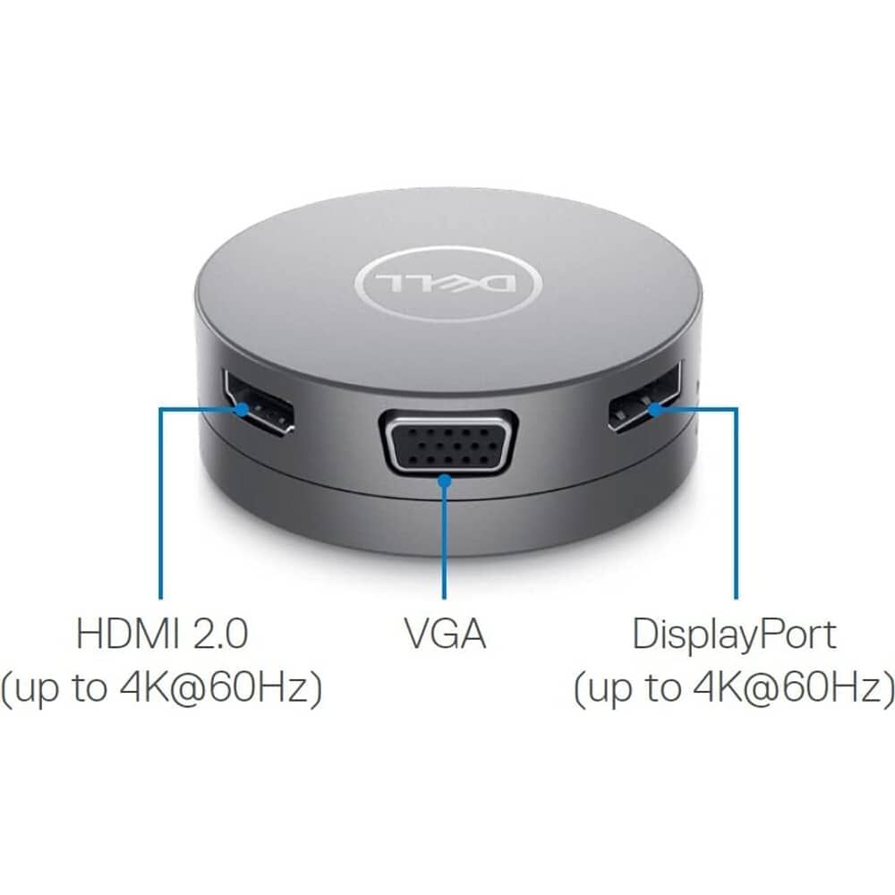 Adaptador Multipuertos Dell Usb-c 7 En 1 Gris image number 2.0