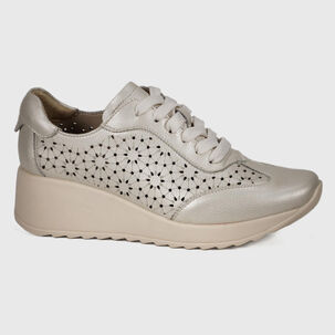 Zapatilla Cuero Felisa Dorado