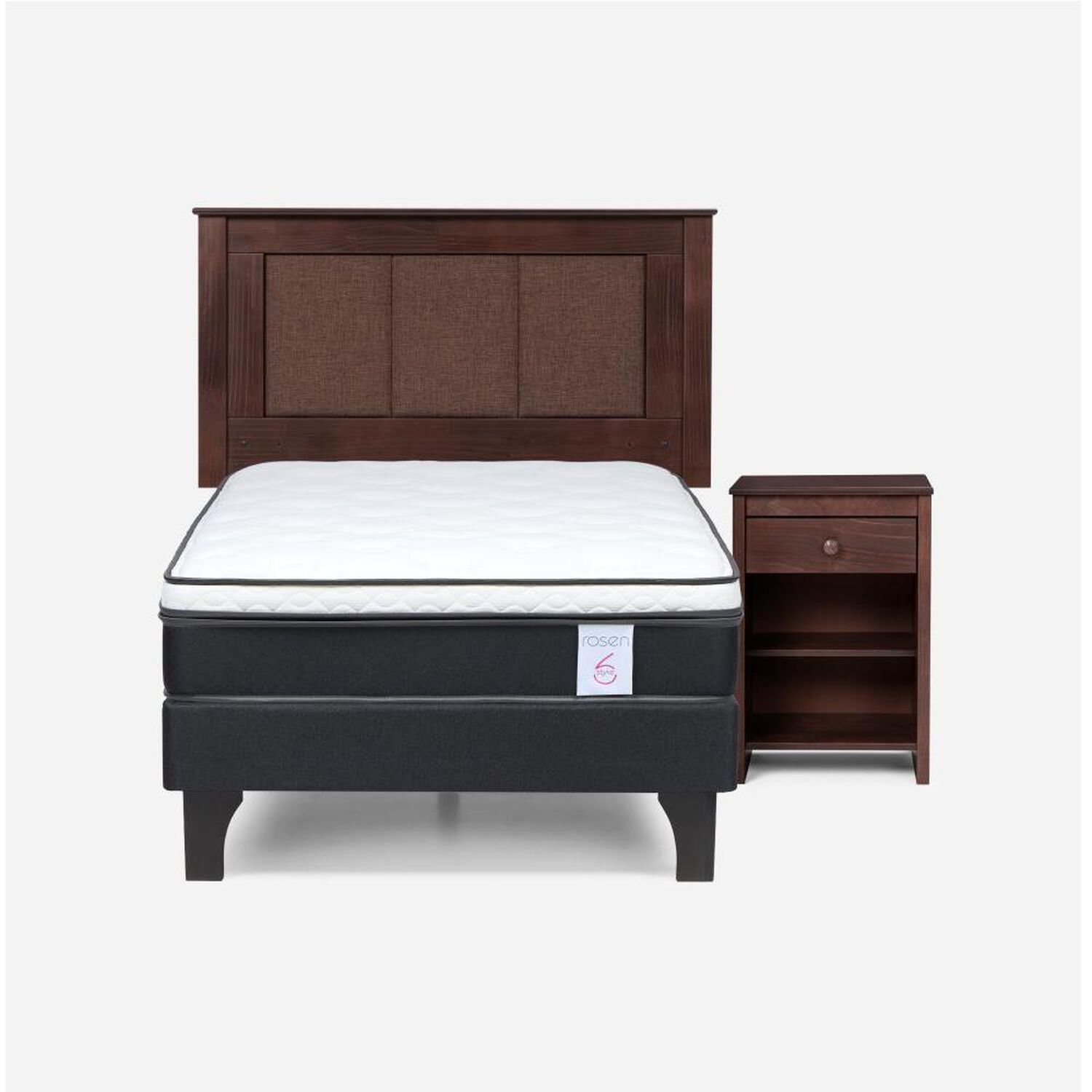Cama Europea Rosen New Style 6 / 1.5 Plazas / Base Normal image number 0.0