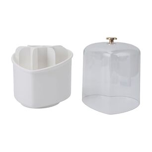 Organizador De Maquillaje Corazon Blanco Almacenamiento