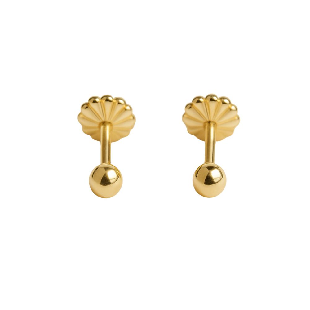 Aros Bolita 3mm N1 Oro 18k Nacional 0.50 Gr. image number 0.0