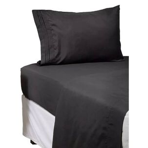 Sabana 1800 Hotel Ultra Suave + Funda Bordada. 1.5 Plazas Negro