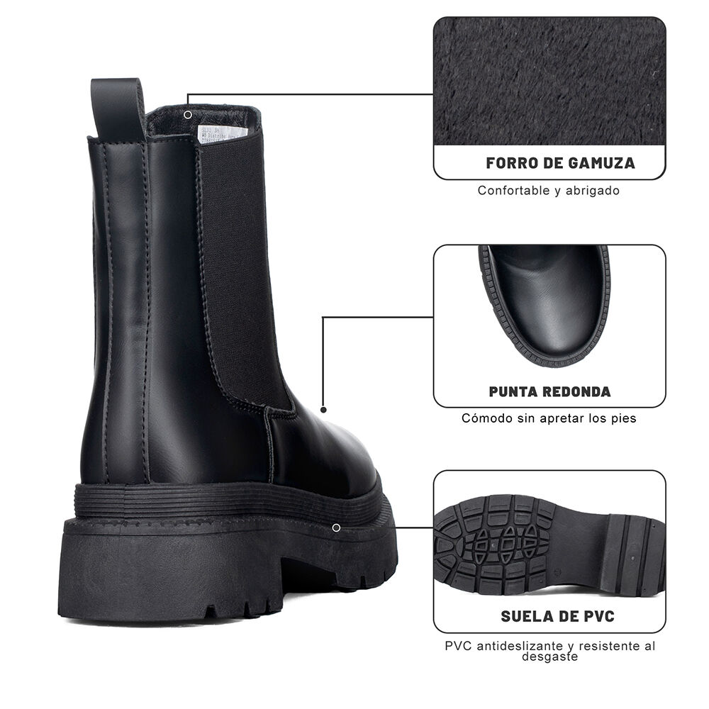 Botin Casual Mujer Plataforma Clasico Formal Weide Sl31 image number 8.0