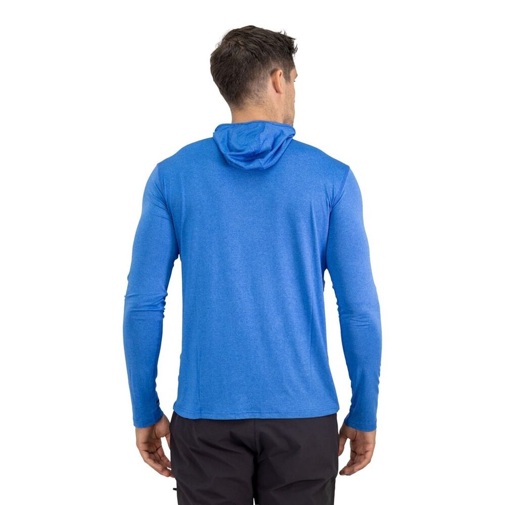 Polera Dry Fit Hw Spx C/ Gorro Manga Larga Hombre Blue image number 3.0