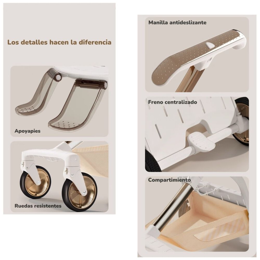 Coche De Paseo 360&deg; Magic Box F5 Blanco Lubabycas image number 6.0