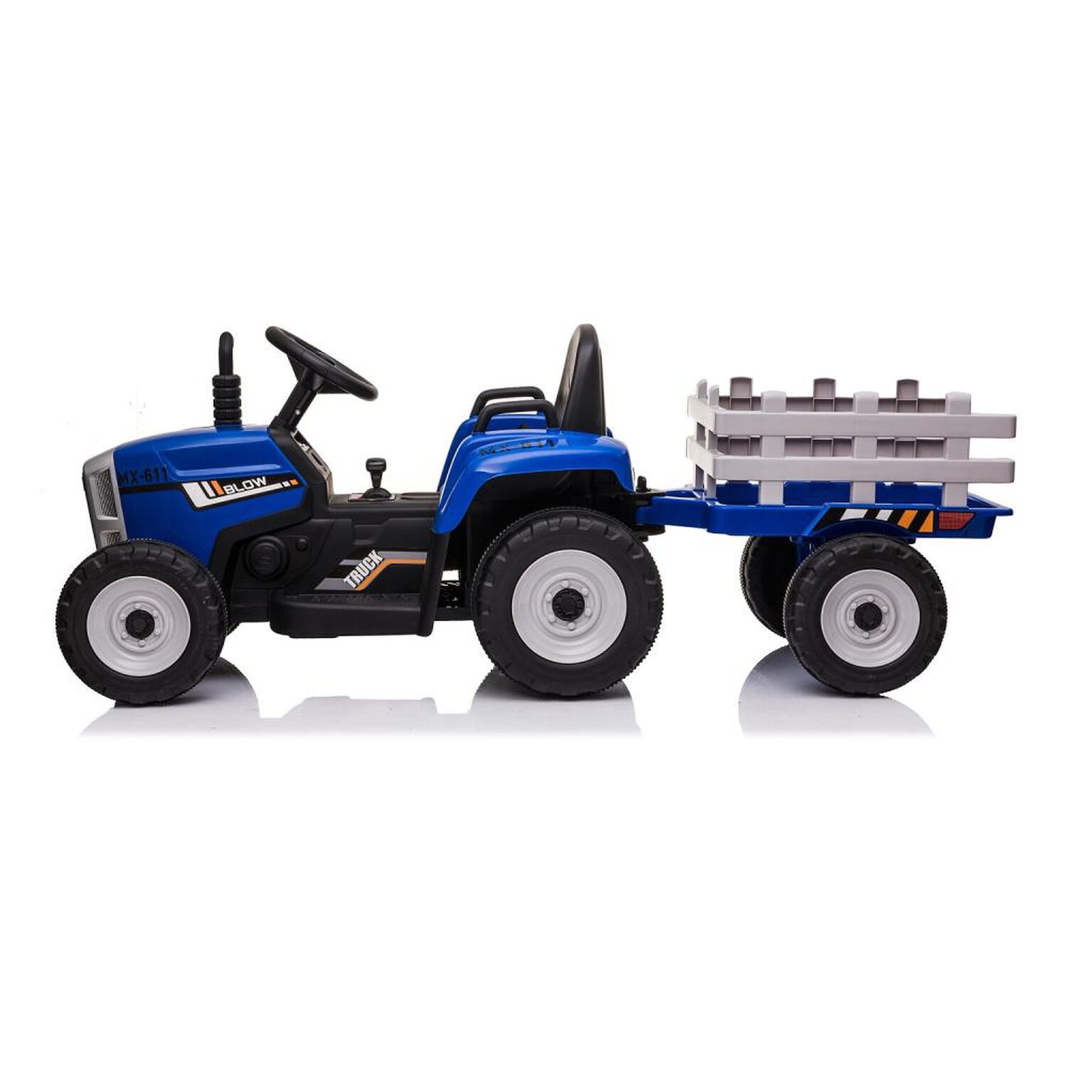 Tractor Con Carro Talbot 12v Azul image number 1.0