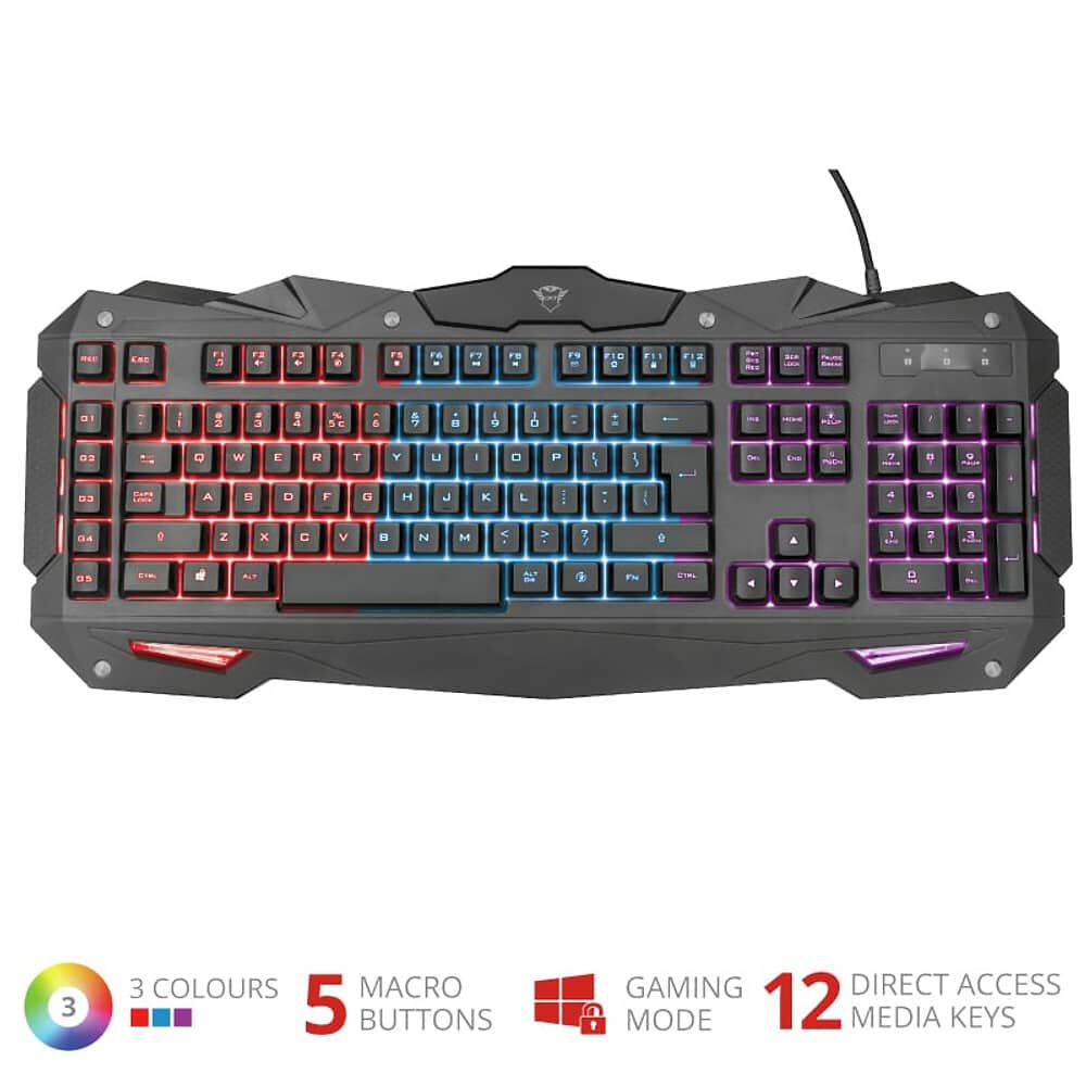 Teclado Gamer Trust Gxt 840 Myra Anti-ghosting Multiplataformas image number 6.0